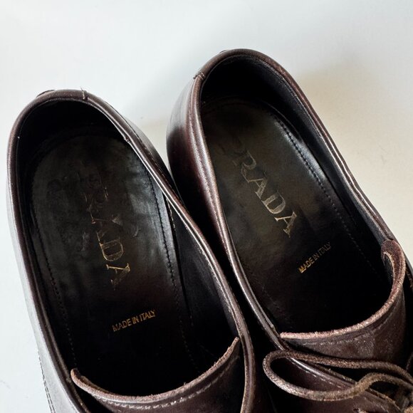 Men's Prada Dress Shoes Size 8 dark brown - Picture 7 of 16